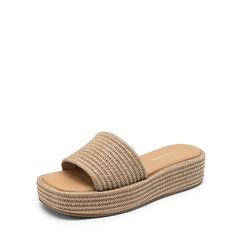 DREAM PAIRS Women   s Woven Strap Slip Resistant Espadrille Sandals