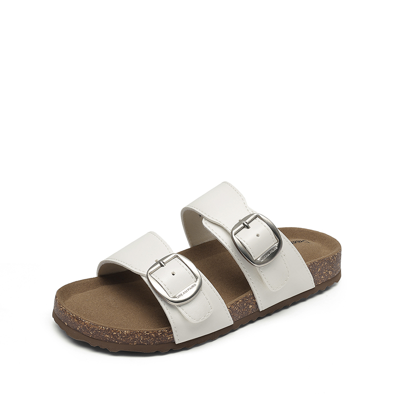 DREAM PAIRS Kids Adjustable Buckle Slide Sandals