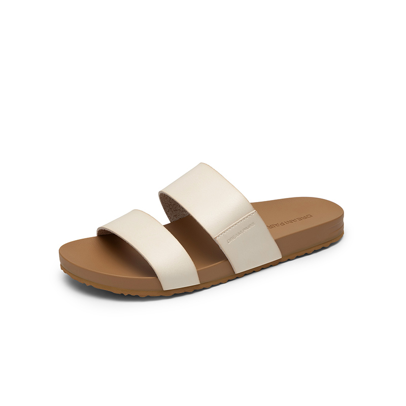 DREAM PAIRS Women s Double Strap Lightweight Slide Sandals