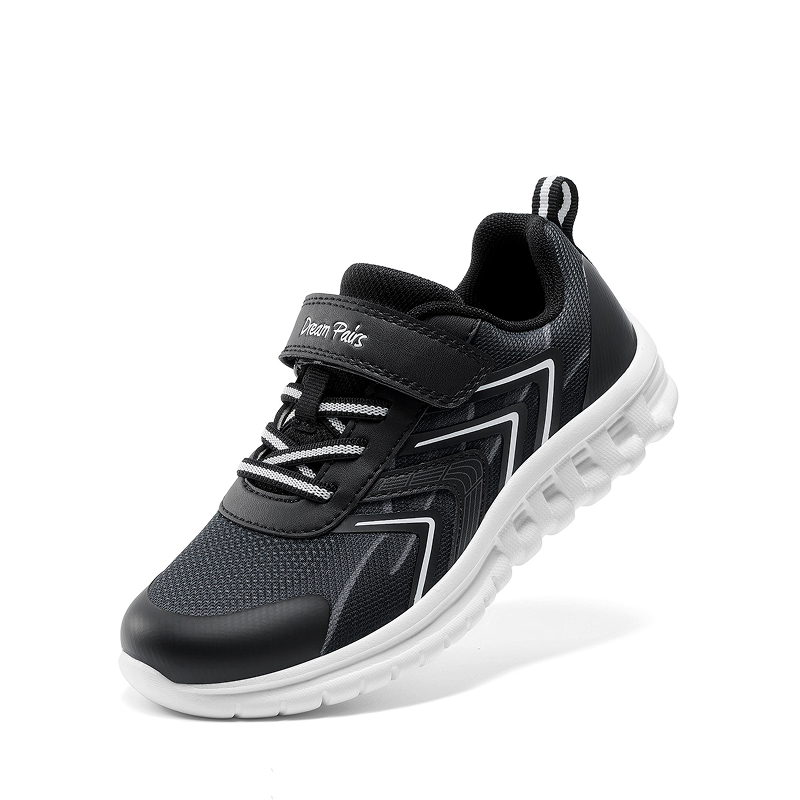 DREAM PAIRS Kids Lightweight Mesh Running Shoes with Hook and Loop Strap
