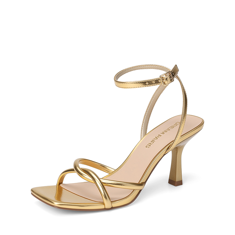 DREAM PAIRS Women s Cross Knot Heeled Sandals