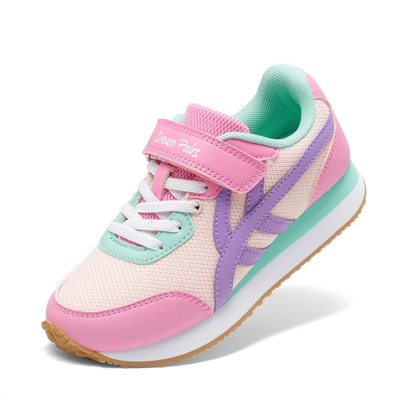 DREAM PAIRS Girls Retro Sporty Lightweight Mesh Tennis Shoes
