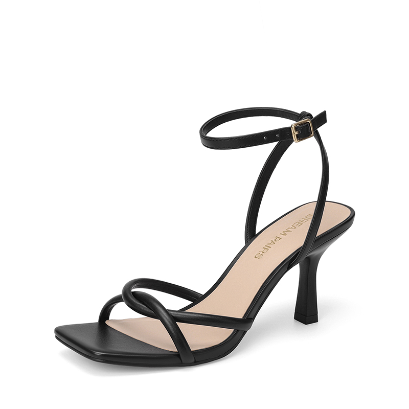 DREAM PAIRS Women s Cross Knot Heeled Sandals