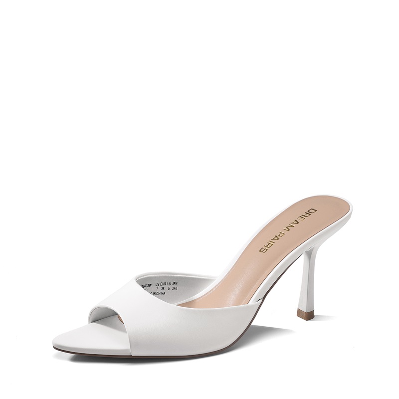 DREAM PAIRS Women s Minimalist Pointed Toe Mule Heels