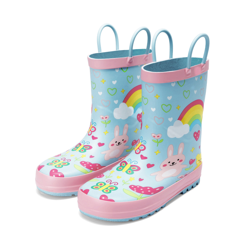 DREAM PAIRS Kids Low ordor Natural Rubber Rain Boots