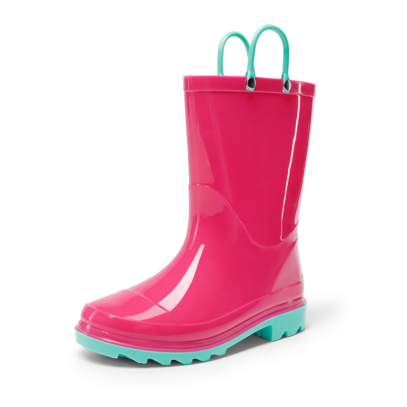 DREAM PAIRS Kids  Easy on Waterproof Rain Boots