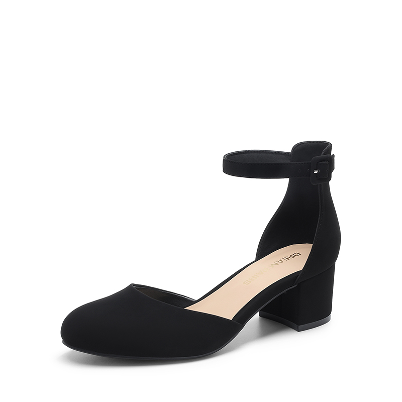 DREAM PAIRS Women s Wide Fit D Orsay Block Heel Pumps — view 1