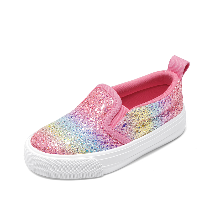 DREAM PAIRS Girls  Glitter Slip On Sneakers — view 1
