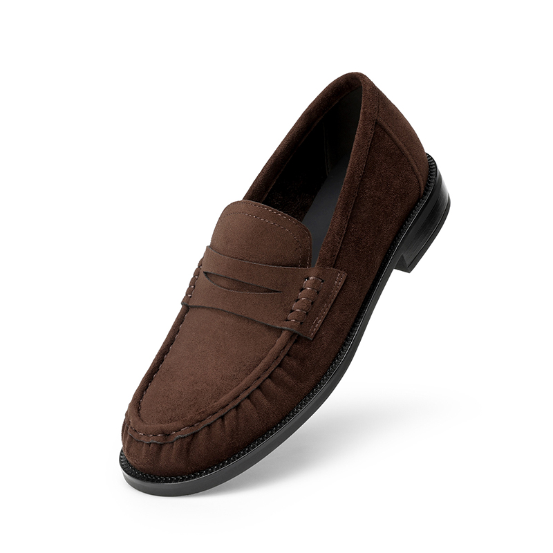 DREAM PAIRS Women s Comfortable Penny Loafers with Pleated Detail