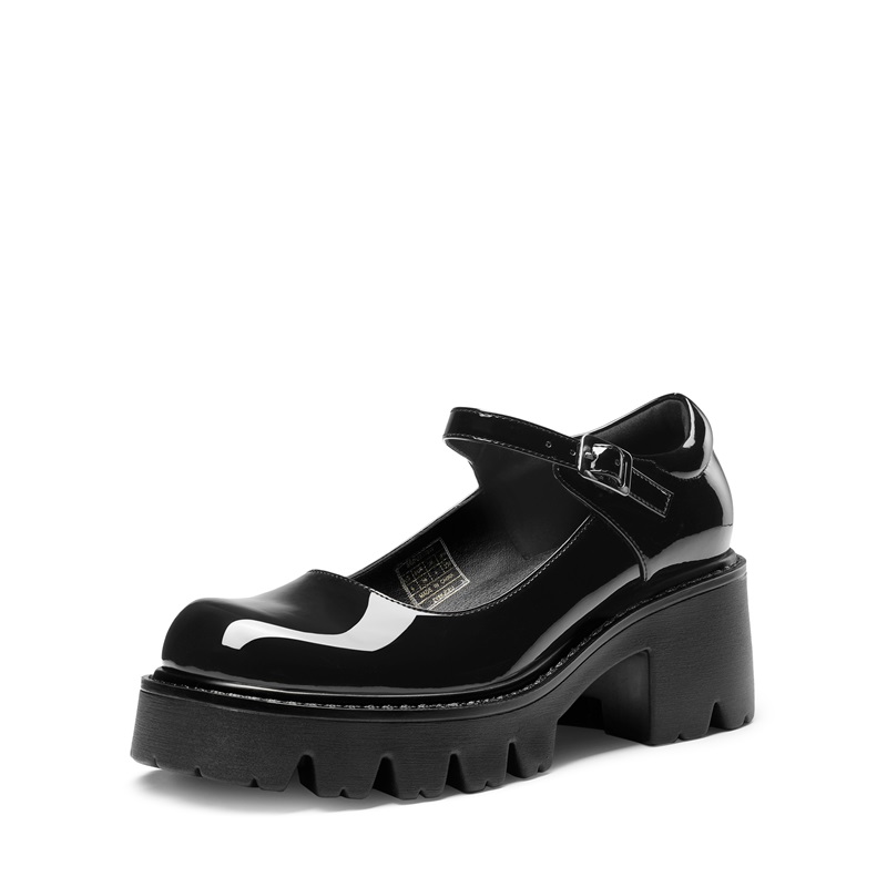 DREAM PAIRS Wide Fit Y2K Platform Mary Jane Pumps
