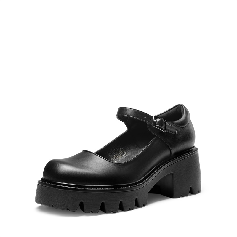 DREAM PAIRS Wide Fit Y2K Platform Mary Jane Pumps — view 1