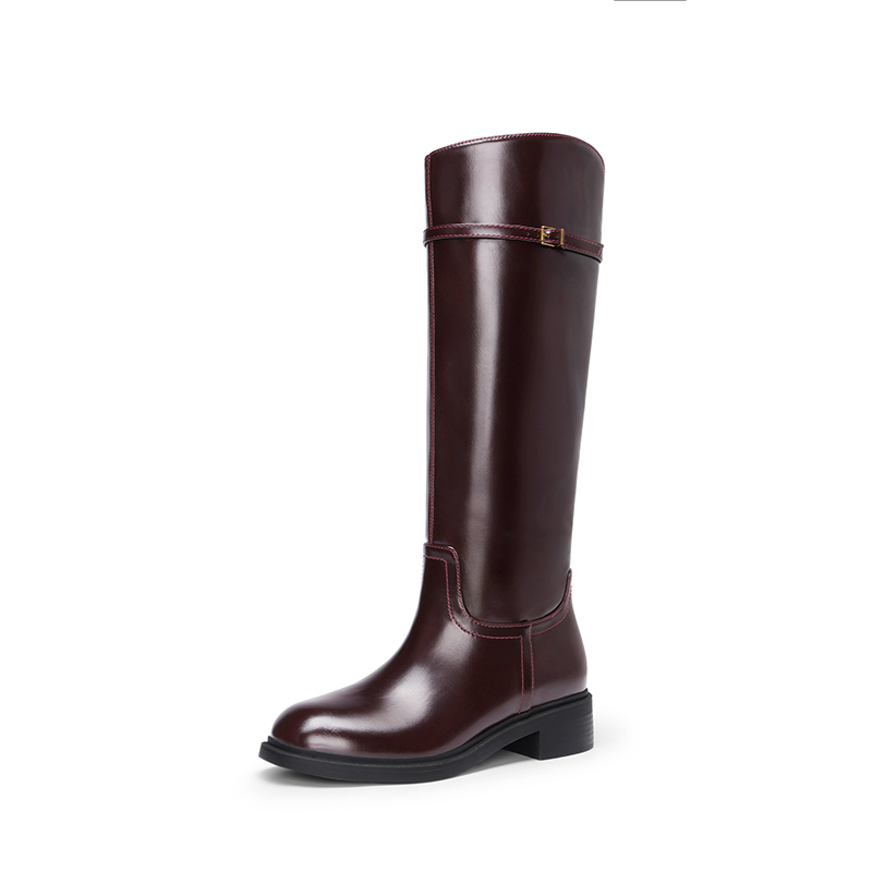 DREAM PAIRS Women s Rounded Square Toe Knee High Boots