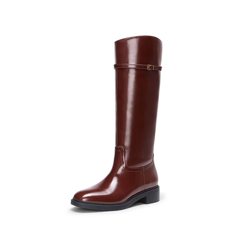DREAM PAIRS Women's Rounded Square Toe Knee High Boots — view 2