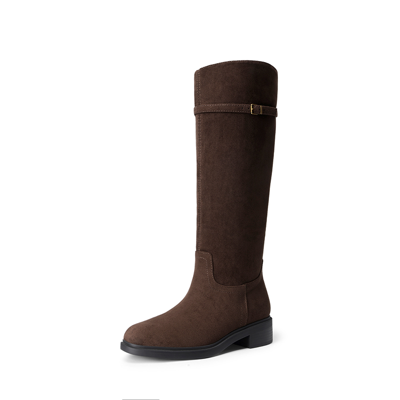 DREAM PAIRS Women's Rounded Square Toe Knee High Boots — view 3