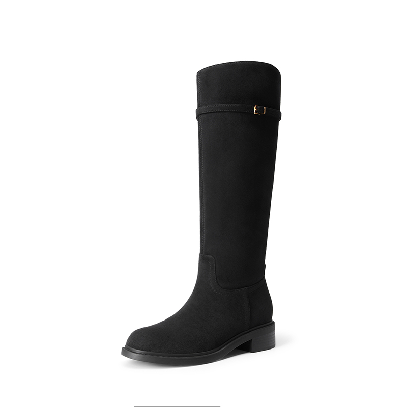 DREAM PAIRS Women's Rounded Square Toe Knee High Boots — view 1