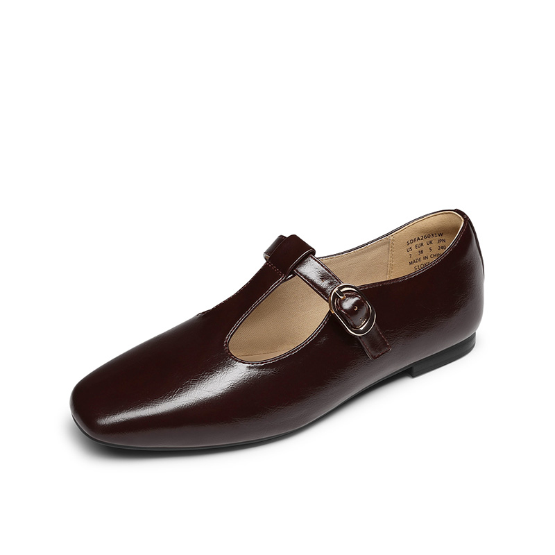 DREAM PAIRS Women s Square Toe T Strap Mary Jane Flats
