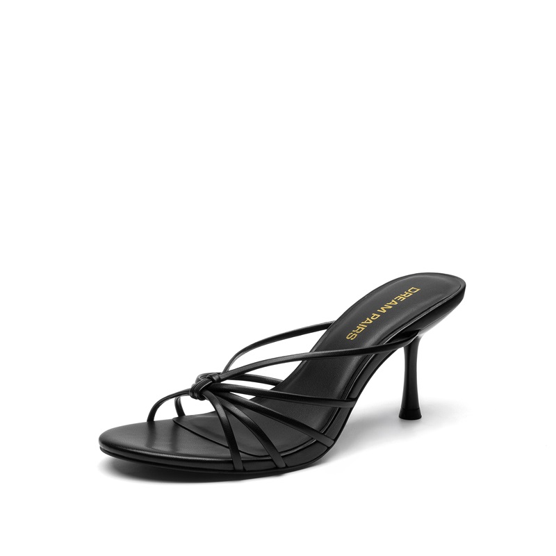 DREAM PAIRS Women s Strappy Stiletto Heeled Mule Sandals — view 1