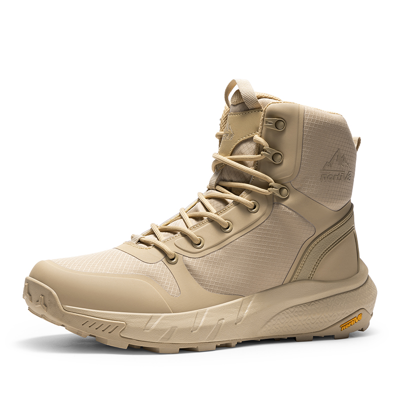 DREAM PAIRS Men s Wide Fit Lightweight Textile Zip Military Boots