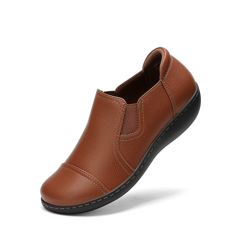 DREAM PAIRS Women   s Comfortable Square Toe Work Flats