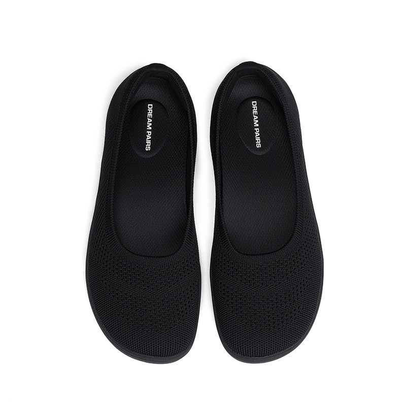 DREAM PAIRS Women's Wide Toe Washable Knit Flats