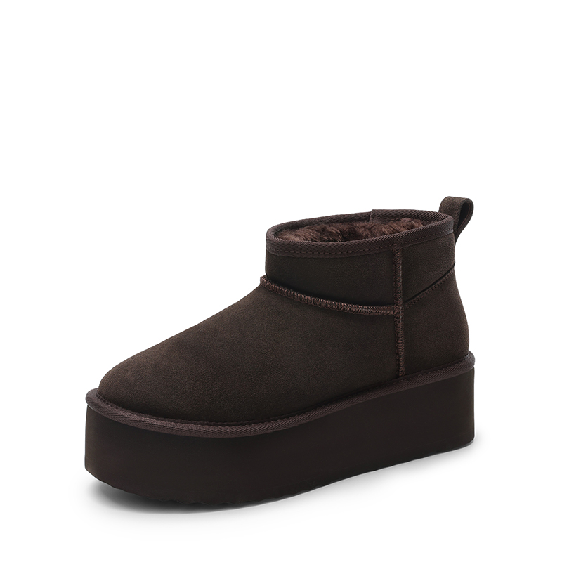 DREAM PAIRS Women s Suede Platform Snow Boots