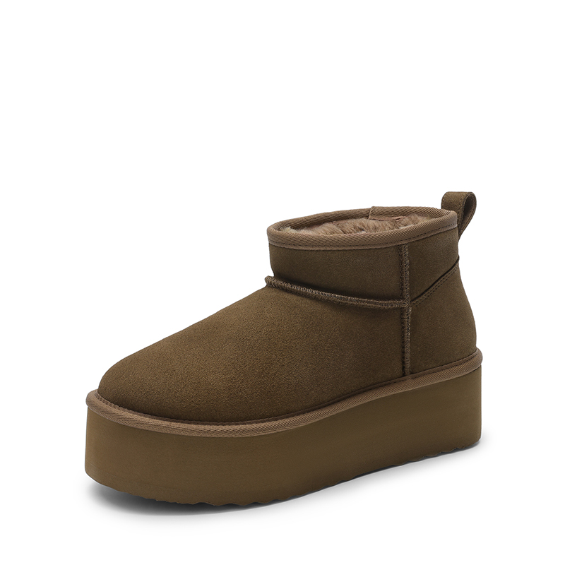 DREAM PAIRS Women s Suede Platform Snow Boots