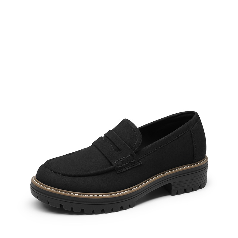 DREAM PAIRS Women s Cushioned Slip On Platform Loafers — view 1