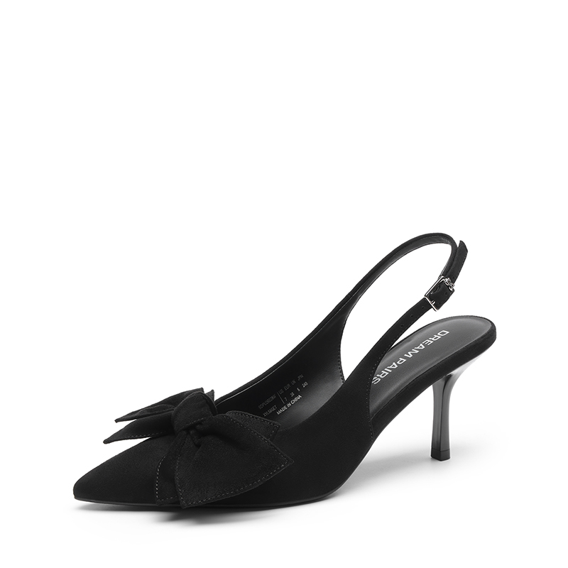 DREAM PAIRS Women s Bow Slingback Stiletto Heels — view 1