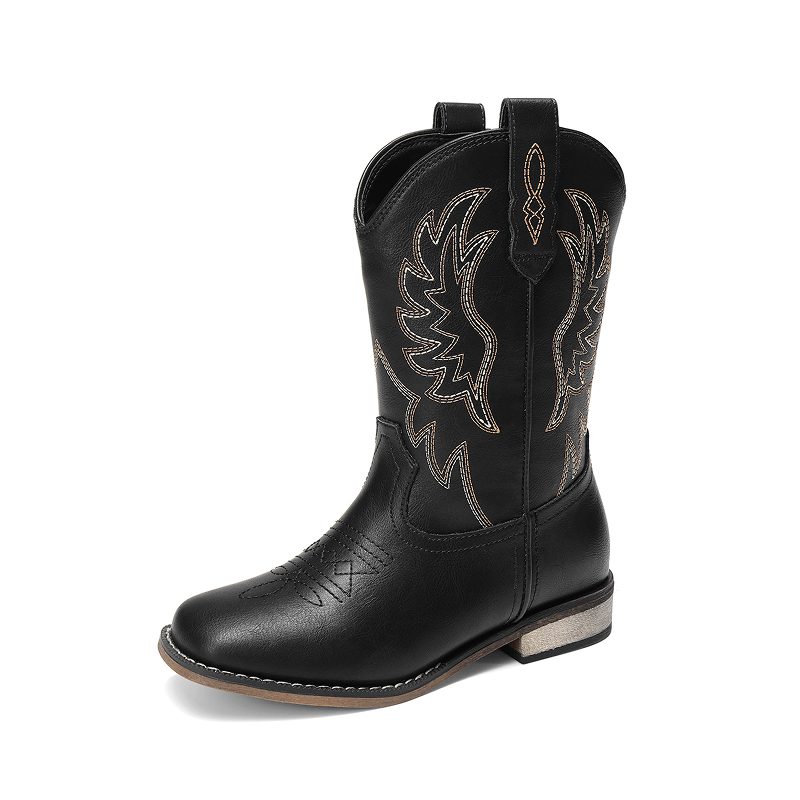 DREAM PAIRS Kids Western Cowboy Boots