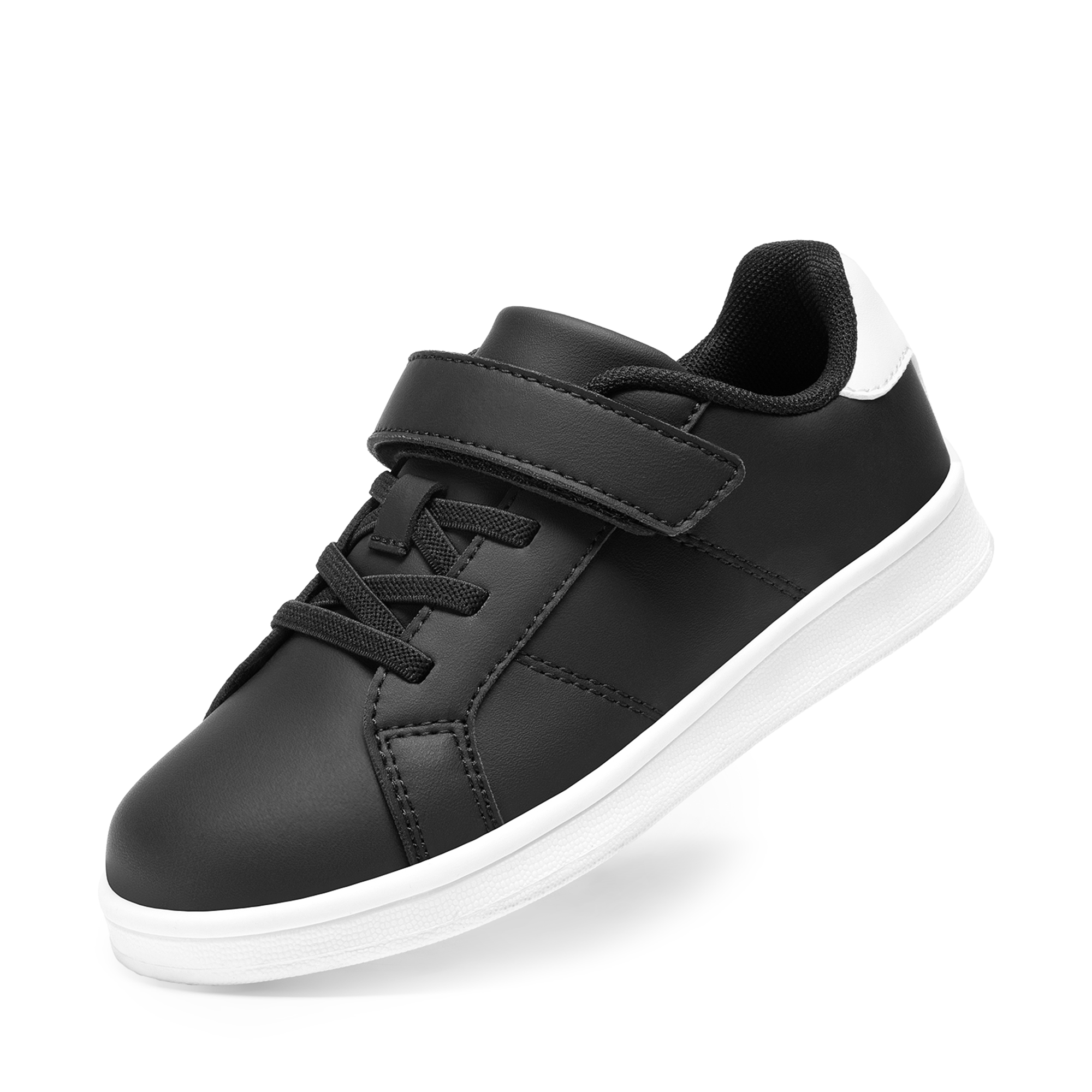 DREAM PAIRS Kids  Shiny Star Patent Vegan Leather Sneakers