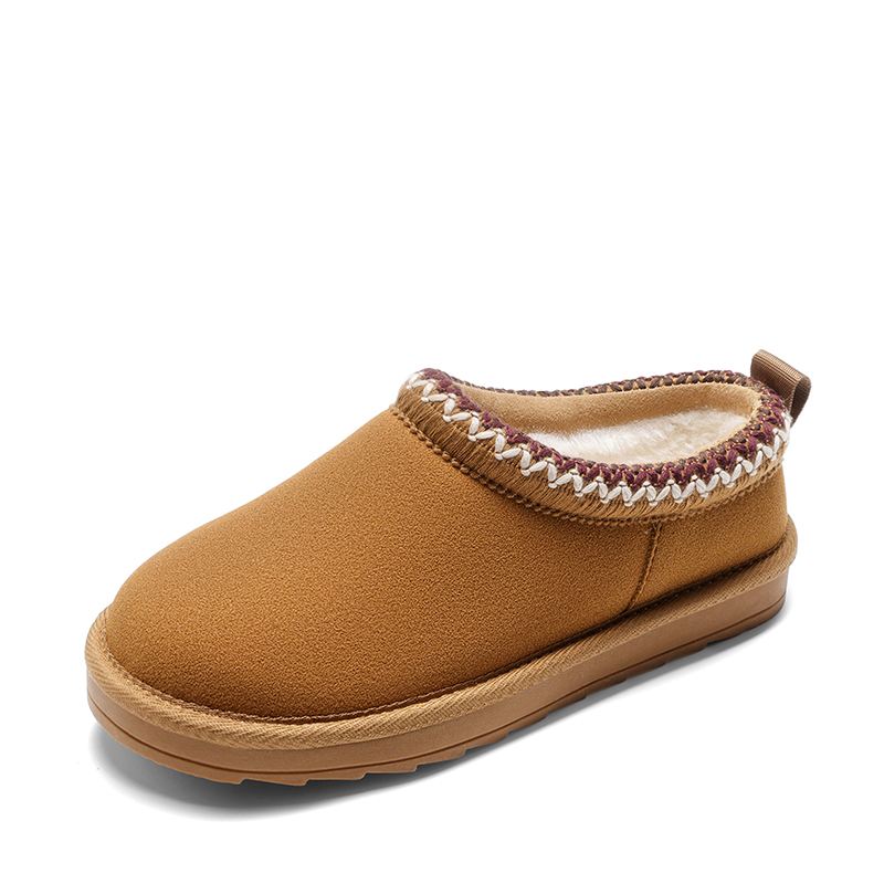 DREAM PAIRS Kids  Winter Slippers   Faux Suede House Shoes