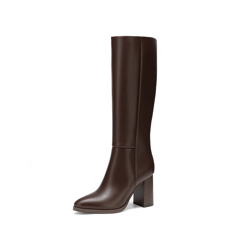 DREAM PAIRS Women s Knee High Block Heel Boots