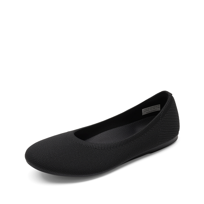 DREAM PAIRS Women   s Wide Width Comfortable Foldable Knit Flats — view 1