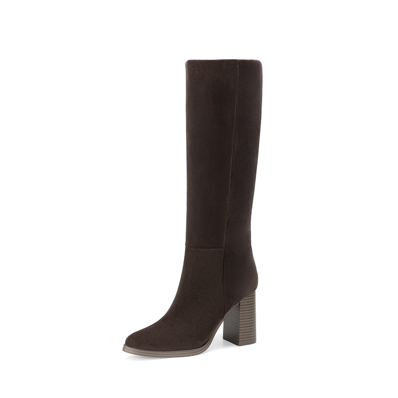 DREAM PAIRS Women s Knee High Block Heel Boots