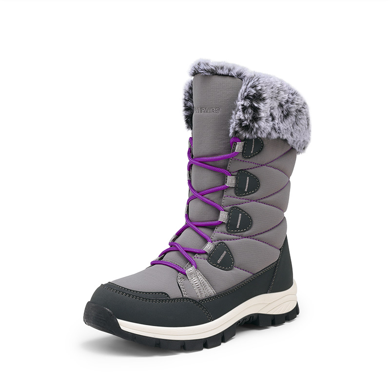 DREAM PAIRS Women   s Zip Up Snow Boots with 3M Thinsulate