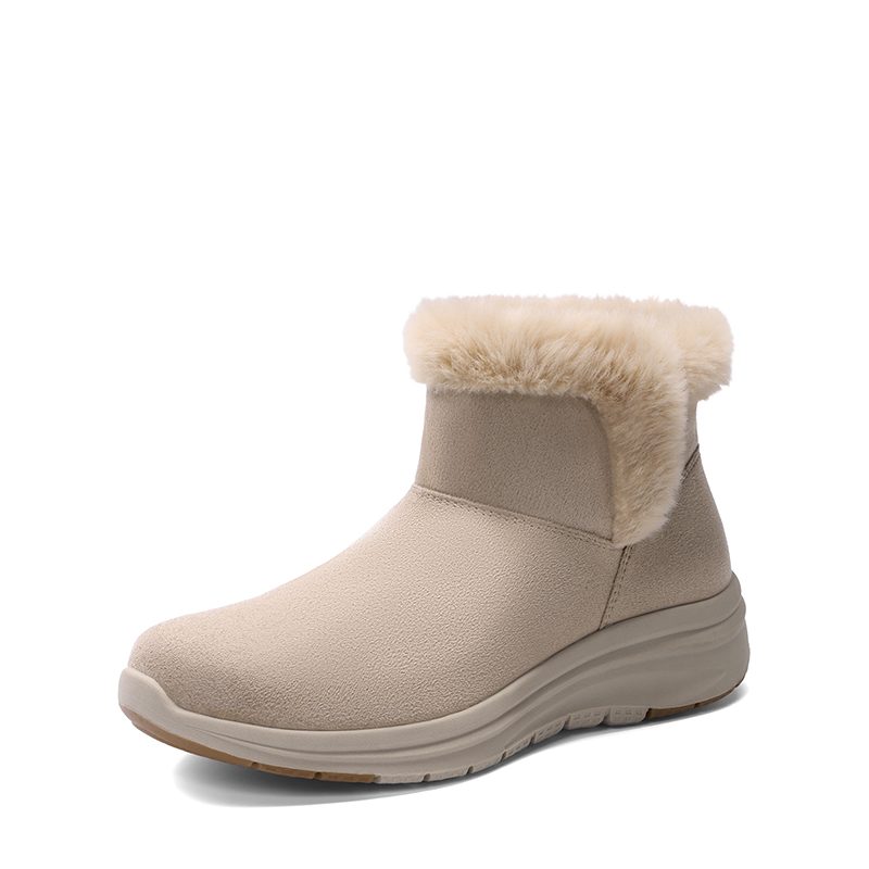 DREAM PAIRS Women   s Faux Suede Snow Boots with Arch Support