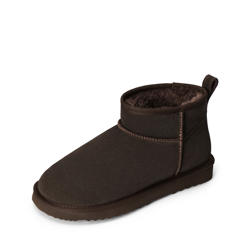 DREAM PAIRS Women s Wide Toe Box Suede Snow Boots