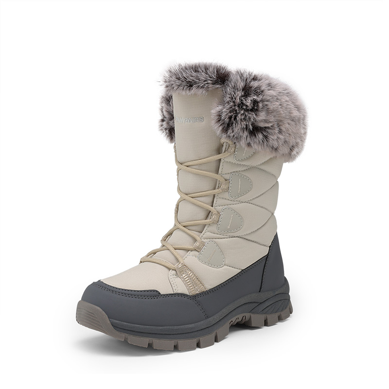 DREAM PAIRS Women   s Zip Up Snow Boots with 3M Thinsulate