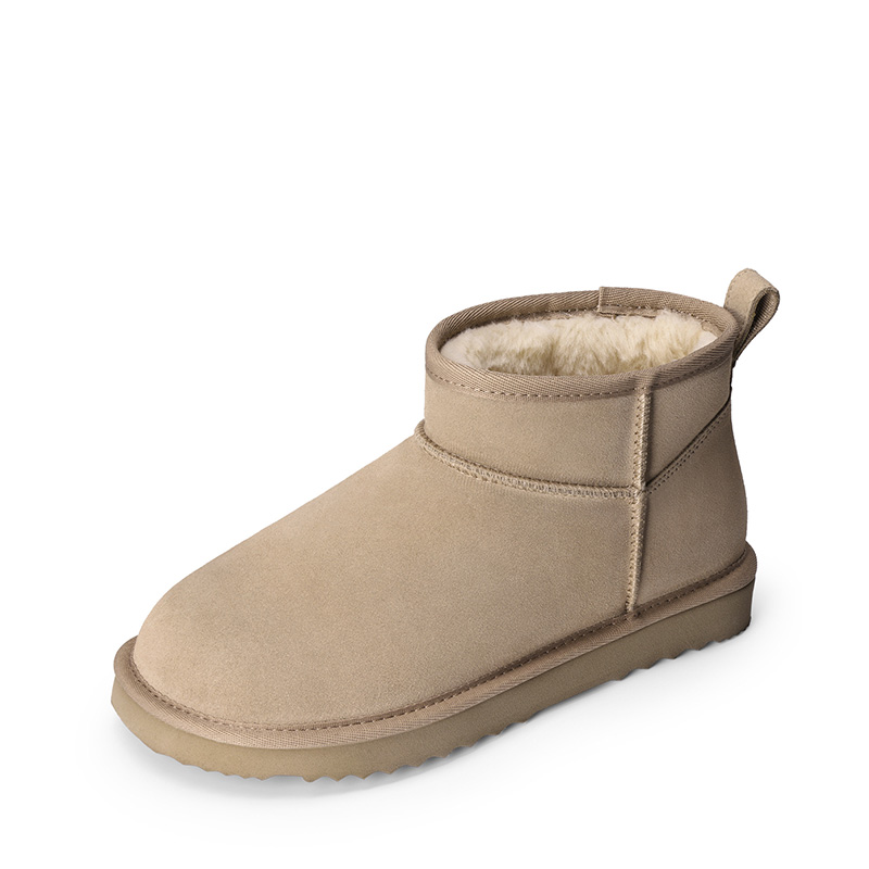 DREAM PAIRS Women   s Wide Toe Box Suede Snow Boots