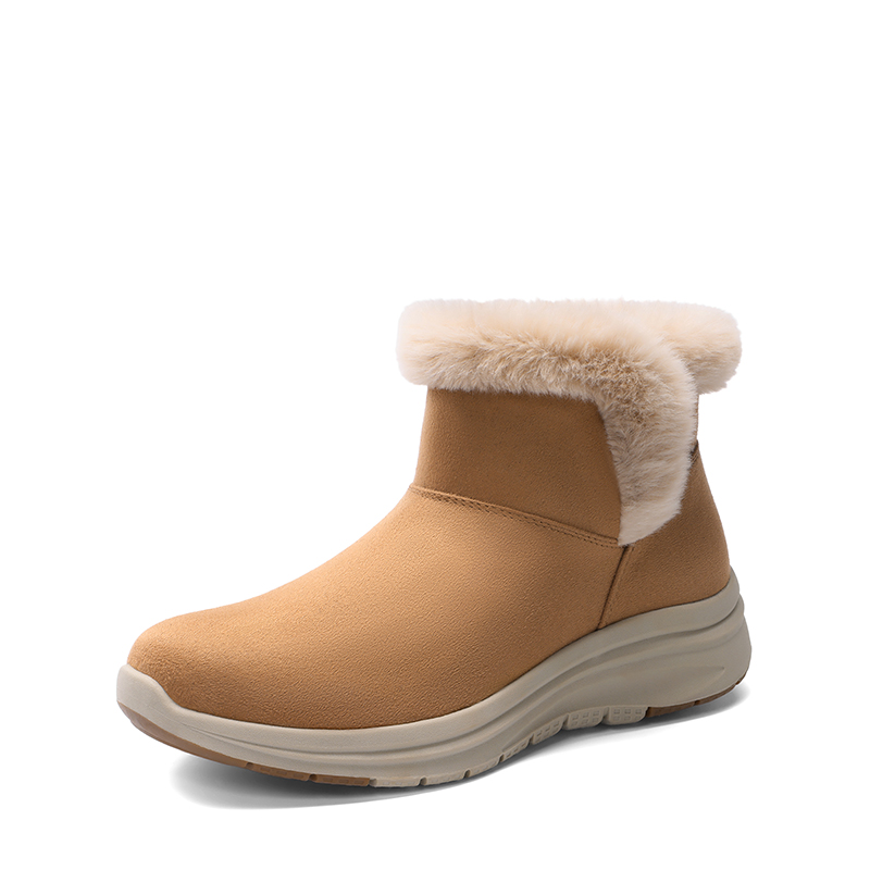 DREAM PAIRS Women   s Faux Suede Snow Boots with Arch Support