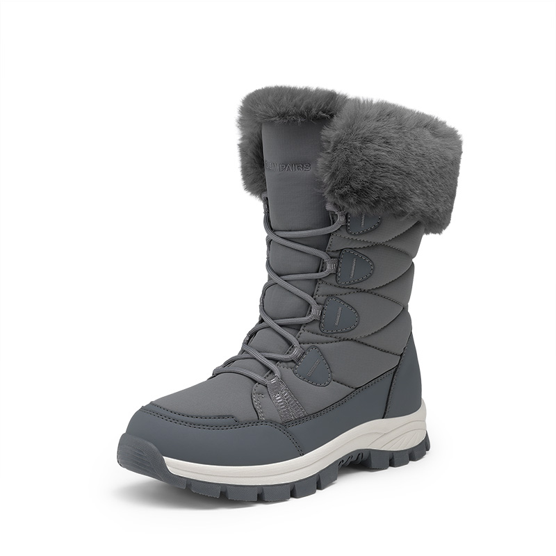 DREAM PAIRS Women   s Zip Up Snow Boots with 3M Thinsulate