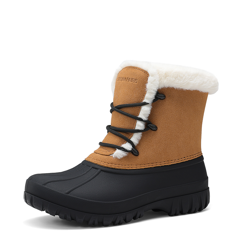 DREAM PAIRS Women s Insulated Faux Fur Snow Boots