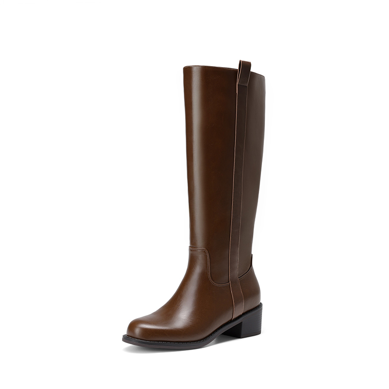 DREAM PAIRS Women s Sleek Pull On Knee High Boots