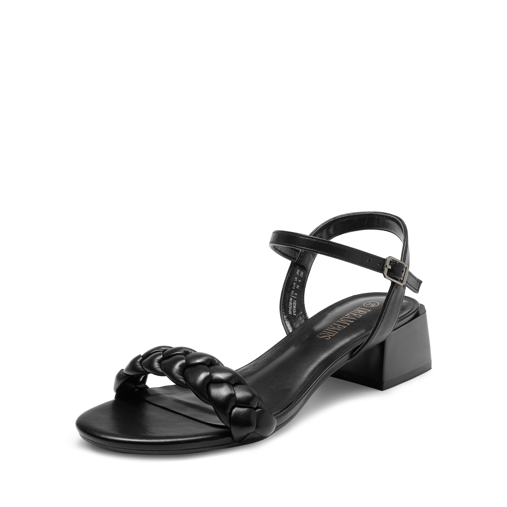 DREAM PAIRS Women   s Chunky Braided Ankle Strap Sandals — view 1