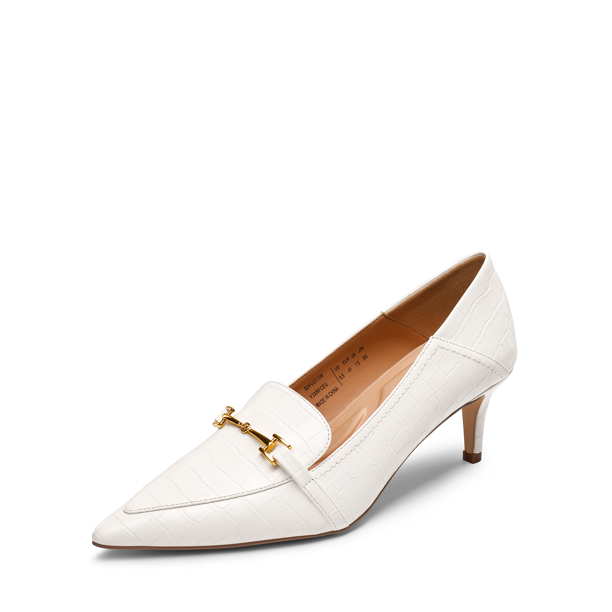 DREAM PAIRS Horsebit Detail Pointed Toe Kitten Heel Pumps — view 1