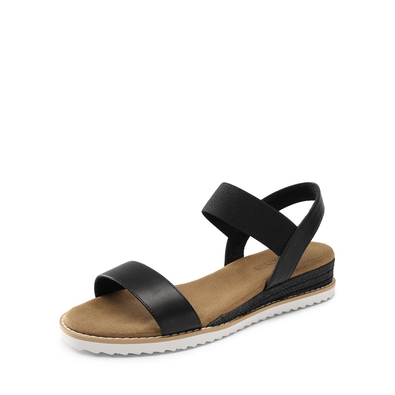 DREAM PAIRS Ankle Elastic Strap Espadrille Flat Sandals — partner product photography