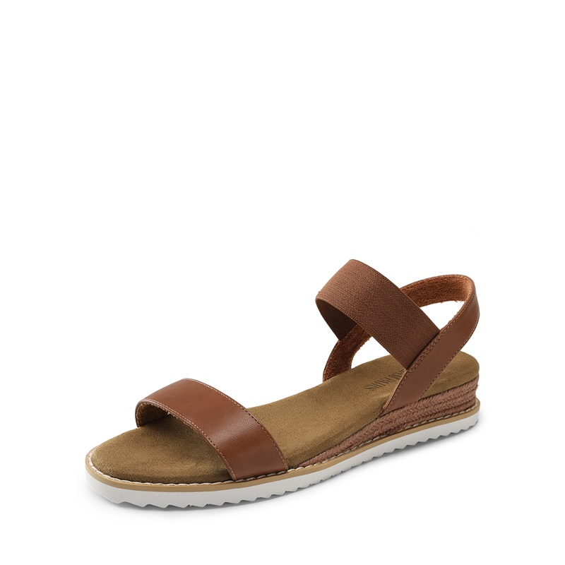 DREAM PAIRS Ankle Elastic Strap Espadrille Flat Sandals — view 2