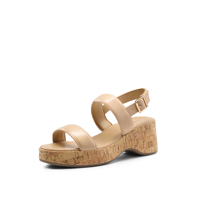 DREAM PAIRS Buckle Strap Platform Wedge Sandals