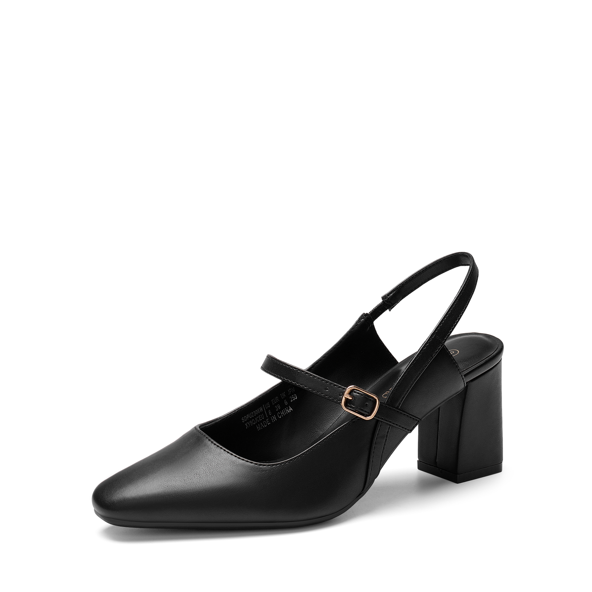DREAM PAIRS Mary Jane Slingback Chunky Heel Pumps — view 1