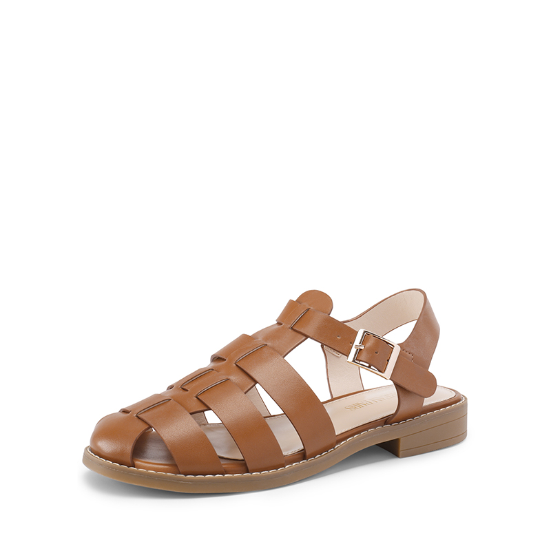 DREAM PAIRS Gladiator Woven Fisherman Flat Sandals
